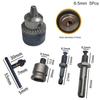5Pcs/Set 6.5/10/13/16mm Replacement Keyless Drill Chuck Quick Change Adapter