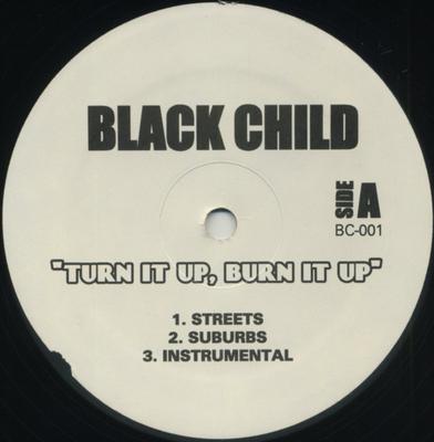 12-дюймовая пластинка BLACK CHILD - Turn It Up, Burn It Up BC001 Murder Inc Reco 2005 US Рэп & Хип-хоп/R&B Б/У