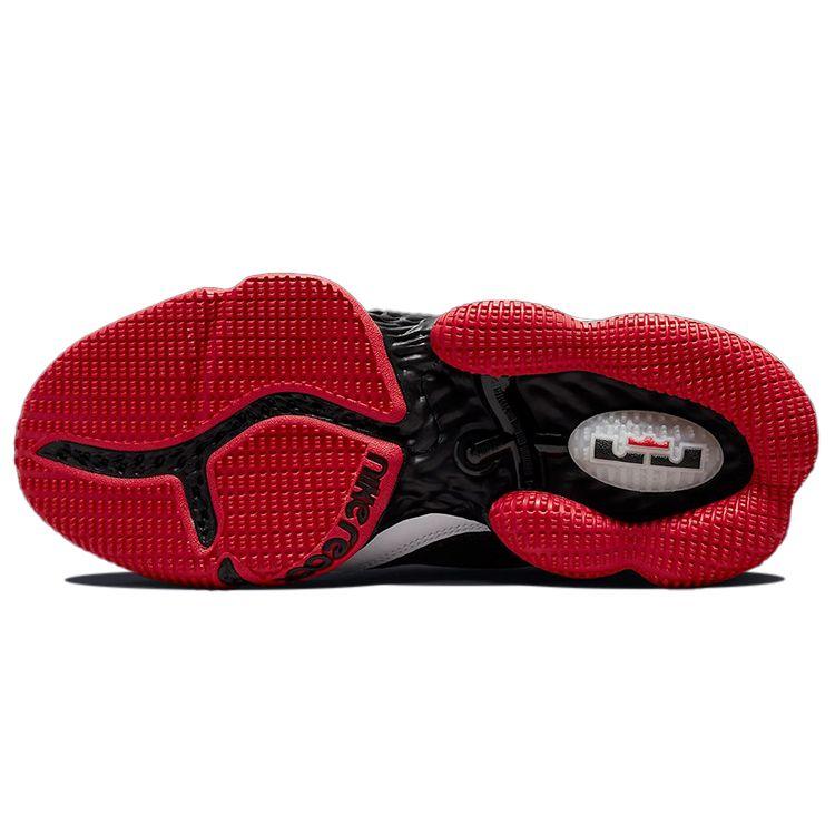 Nike LeBron 19 Low EP Bred Men Sneakers Black White University-Red DH1271-001