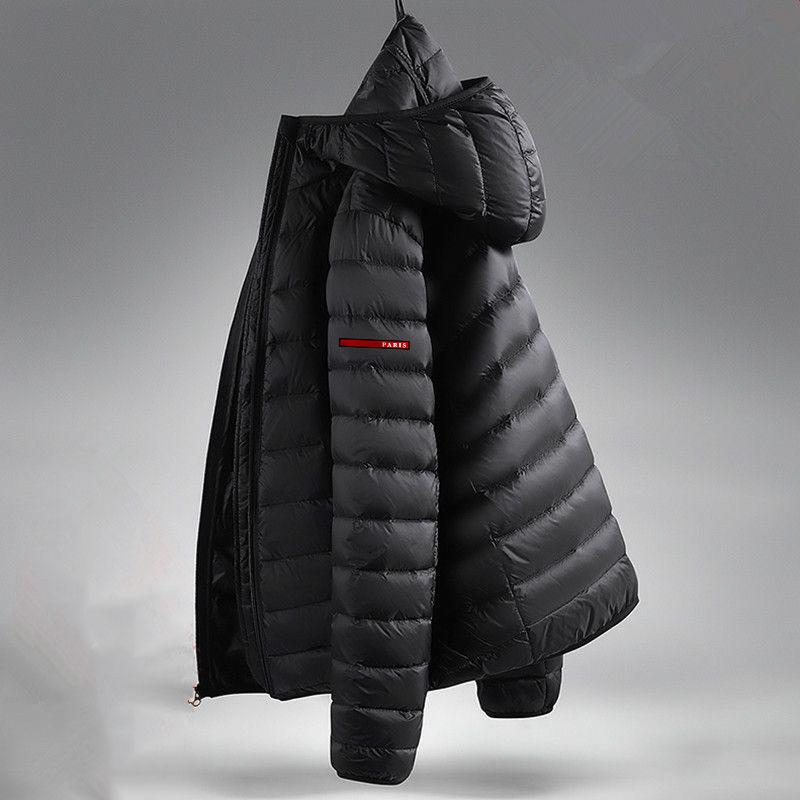 25 Cross-border new light cotton autumn and winter cotton clothes to keep warm and casual large size short stand-up collar hooded jacket cotton-padded