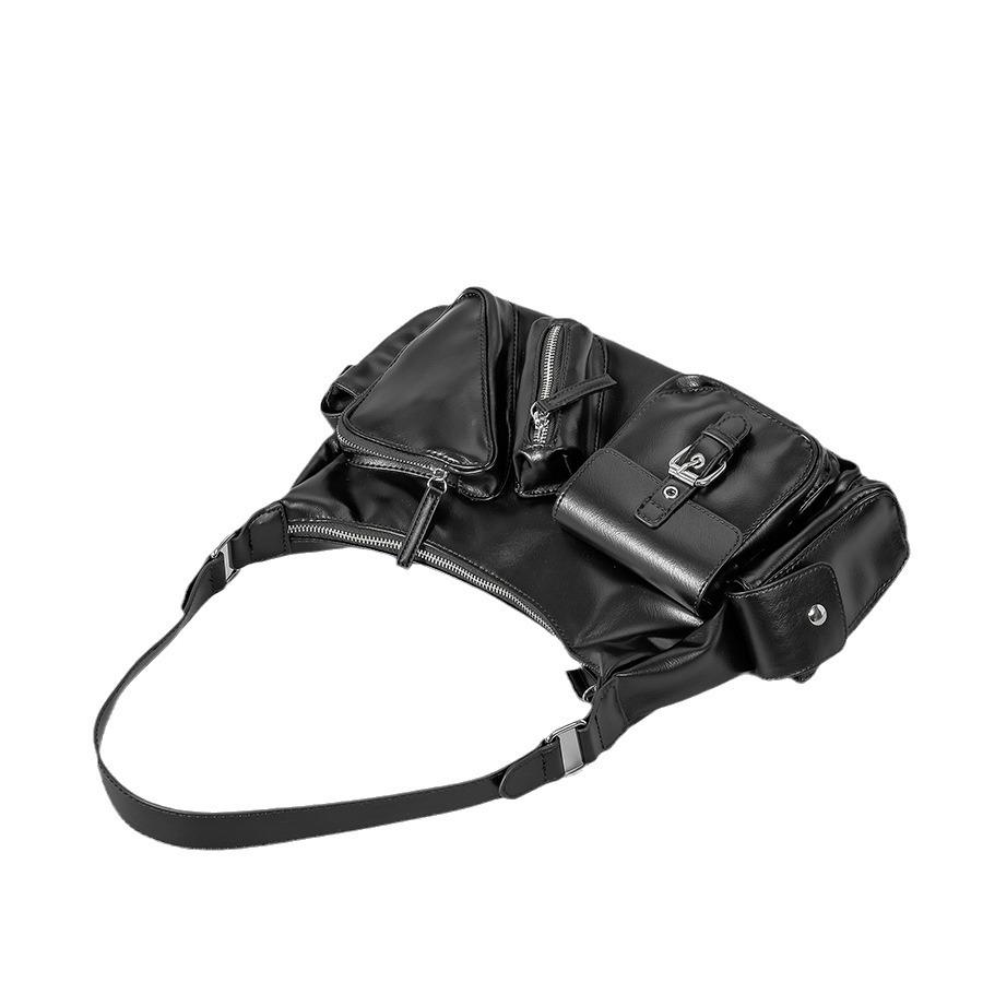 Женская байкерская сумка в стиле ретро Sweet Cool Spice Handbag Большая вместительная сумка через плечо с несколькими карманами