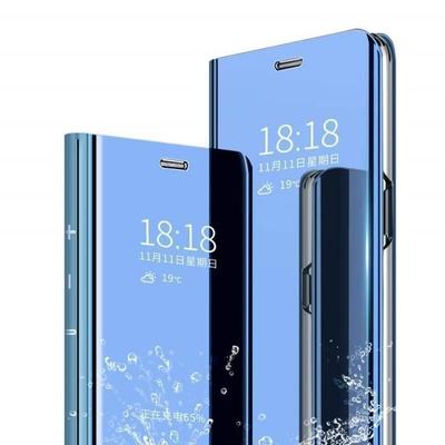 Чехол-книжка - Samsung - A51 - Зеркальный - Подставка для видео - Синтетический Синий