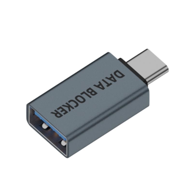 Универсальный USB-адаптер только для зарядки из алюминиевого сплава с физическим отключением данных, безопасная зарядка от общественных портов, незаменим в путешествиях