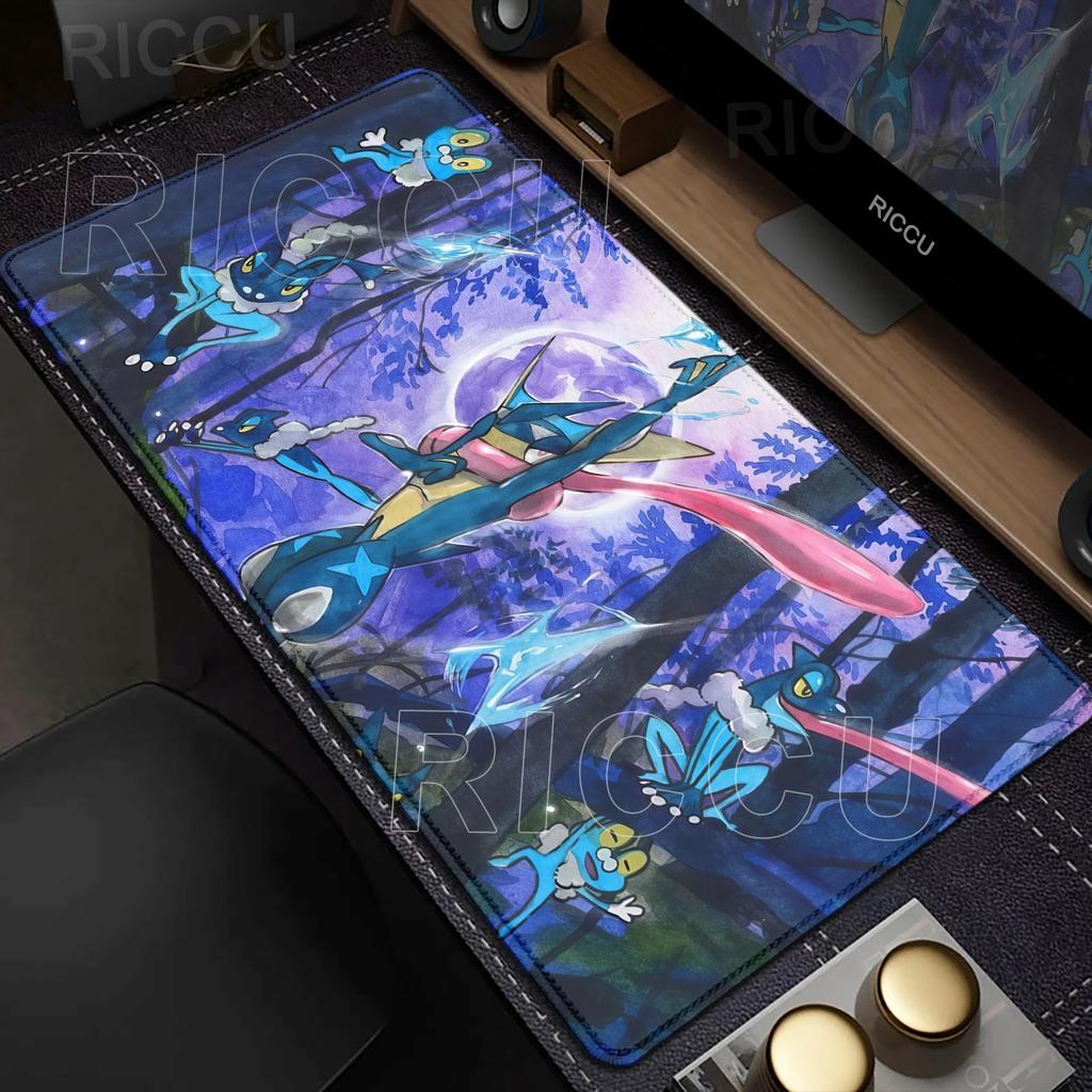 Cool Greninja Mouse Pad Gaming PC Accessories Pokemon Gamer Cabinet Rug XXL Keyboard Mouse Mat Laptop Carpet Rubber HD Mousepad