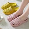 Women's Hole Toe Shoes Cute Non-slip Beach Sandals Girls Summer Outside The Bathroom Home Thick Bottom Stepping On Shit Slippers