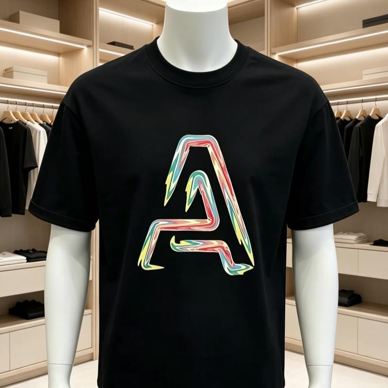 Unisexs Summer New Printed Tshirt Fashion Cotton Loose Short Sleeve Letter Printed Versatile Fashion Street Style Summer Edition