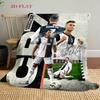 Cristiano Ronaldo: Legend Blue blanket blanket sofa blanket Office rest blanket sheet Machine washable