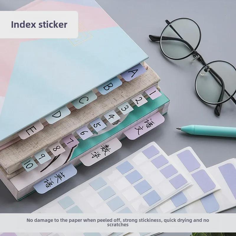 Пользовательские наклейки Morandi Index Label Sticky Notes – флуоресцентные закладки для студентов