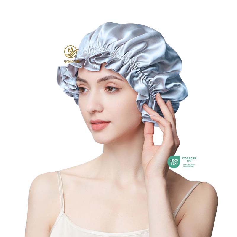 New Design Women's Mulberry Silk Sleep Cap Soft Eco-Friendly Adjustable Silk Bonnet Silk nightcap Price