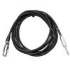 TECH TMC-3 3m XLR (Female) To Phone (Male) Microphone Cable, Black