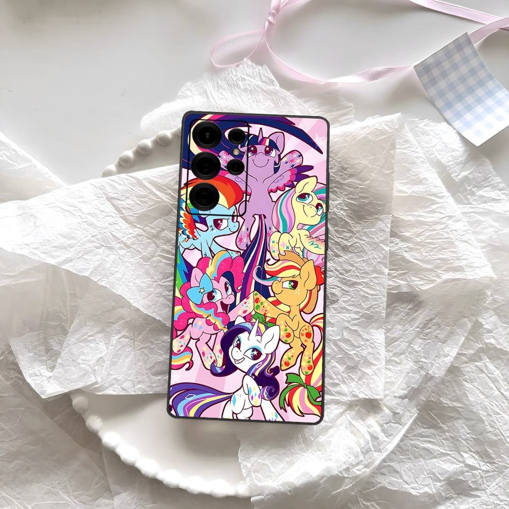 Чехол для телефона Мультяшный L-Littles P-Ponys для Samsung S 24 Fe 25 Ultra Plus 20 Lite 21 30 22 23 24 22 Ultra 5G Fundas