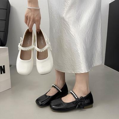 Красивые туфли на плоской подошве, женские, новые, летние, под юбку, туфли Мэри Джейн, балетки, маленькие кожаные туфли