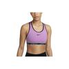 Swoosh On The Run Logo Color Block Средняя поддержка Легкий карманный спортивный бюстгальтер Женское нижнее белье Фиолетовый Красный DV9915-532