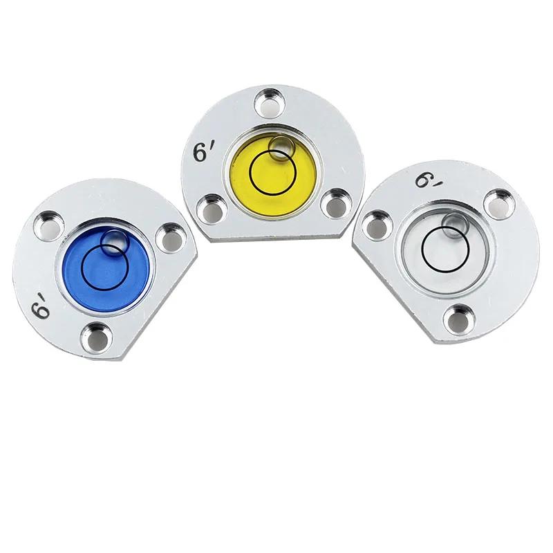 Semicircle Nivel Bubble Level for Total Station 6 Minutes Spirit Level Bead with 3 Mounting Holes Upper Flange Level instrument