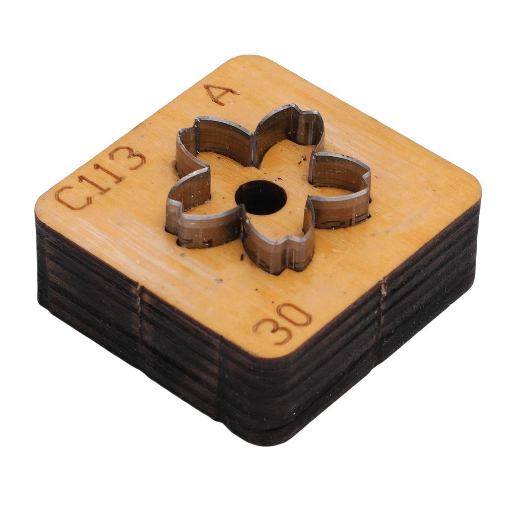 Flower Leather Cutting Die   Wood Carbon Steel Flower Shape Leather Cut Mold for Craft