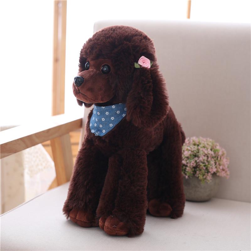 20/30/40cm Squeezable Stuffed Poodle Dog Soft Plush Toy Pillow Children Gift.