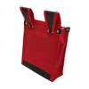 SK11 Canvas Tobi Waist Pouch, 2-Tier, BS, Red, TSH-2DBS-RD, Slim, Reinforced Bottom, with Inner Pocket