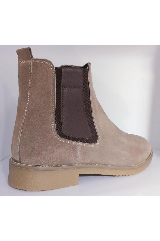 Men's Fashion Genuine Leather Flat Heeled Booties Bootie Genuine Suede Leather Thermo Sole Chelsea Boots Shoes