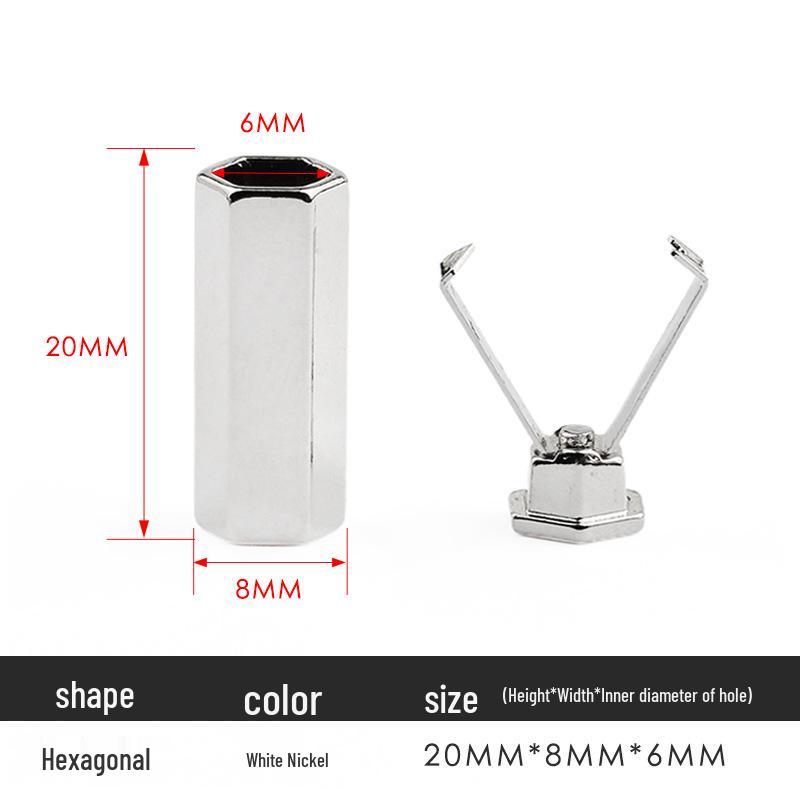 Metal Bell Clip Cord Pendant for Down Jackets and Hoodies with Removable Stopper Button