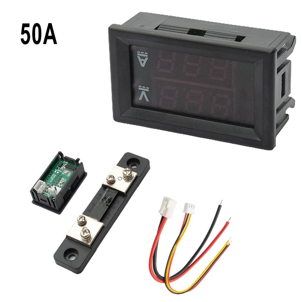 Вольтметр Амперметр Шунт 10/50/100А Ампер Двойной Цифровой