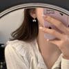 Уникальные серьги-кольца с бантиком-сердечком Модные серьги с бантами для женщин Милый подарок