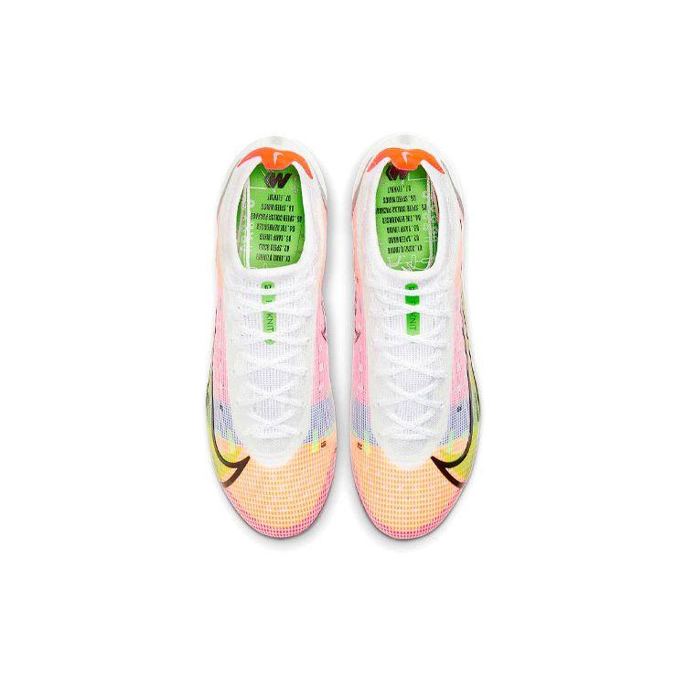 Nike Кроссовки унисекс Mercurial Vapor 14 Elite FG White Dark Raisin Rage-Green Metallic-Silver CQ7635-105