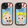 Кавайи O-OSAMU-G-GOODS Милый чехол для телефона для iPhone 16 15 14 13 12 11 Pro Max Plus Мягкий кожаный чехол