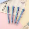 Ball Point Pen Marker Korea Creative Stationery Pen 6 Color In 1 Ballpoint Pen Color School Supplies Cute Office Accessories