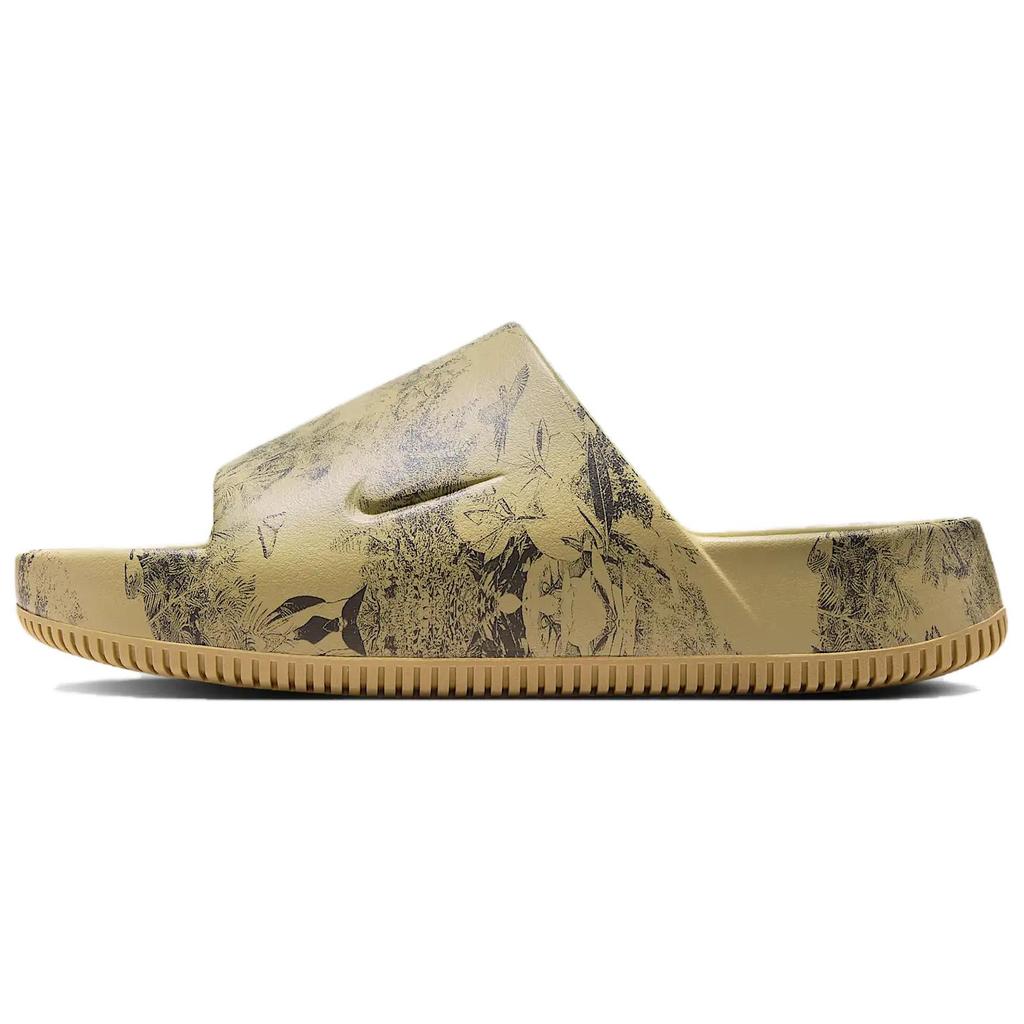 Nike Calm Slide Printed - Wildlife Men Sneakers Tan Parachute-Beige Anthracite HQ1125-201