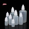 5Pcs Empty Plastic Dropper Bottles 3/5/10/15/20/30/50/100ml Squeezable Refillable for Paint Beauty Oil Ink Cosmetics Storage