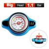 Car Racing Radiator Cap Tank Cover Head Thermometer 0.9 1.1 1.3 1.8Bar Water Temperature Gauge with Utility Safe For Motorcycles