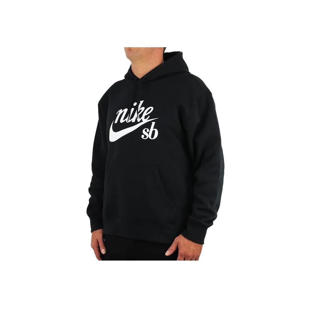 Nike Alphabet Logo Print Long Sleeve Hoodie Men Tops Black CW4383-010