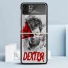 TV Show Dexter Morgan Black Cover for Samsung Galaxy Z Flip 7 6 5 4 3 5G Phone Case Flip7 Flip6 Flip5 Flip4 Flip3 Pattern Case G