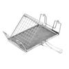 Bread Toaster Stand Folding Grill for Campfire & Picnics Adjustable Barbecue Stainless Steel Camping Toaster Holder Rack