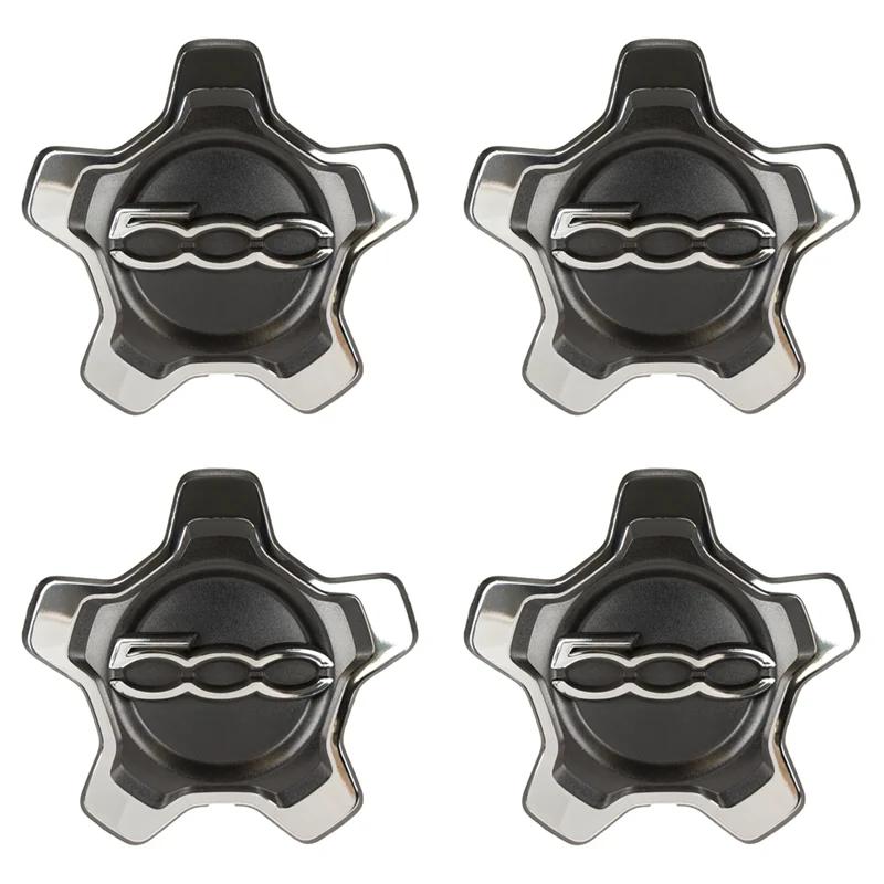 Silver 16 inch Hubcap Cupping for Fiat 500x 735626312 K Wheels Centre Hub Caps Set Dust Cover Wheel Hub Cap Replacement 1/2/4pcs
