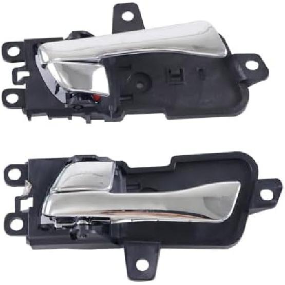 Interior Door Handle Chrome Left And Right Compatible With Hyundai Sonata 2011-2015 Front Or Rear