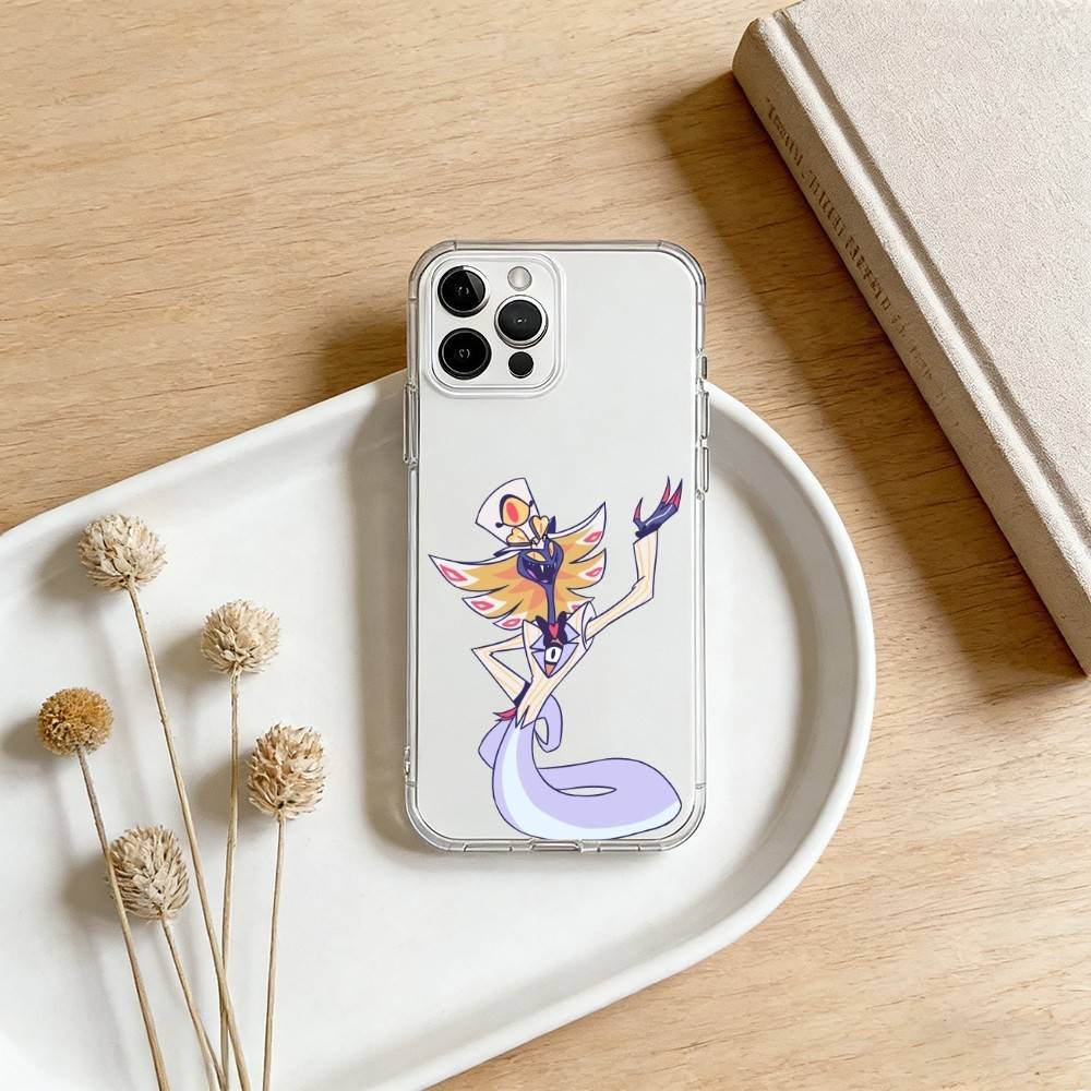 Чехол для телефона Hazbin Hotel Сэр Пентиус Для iPhone 17 16 15 14 13 12 11 Mini Pro Max Plus Прозрачный чехол