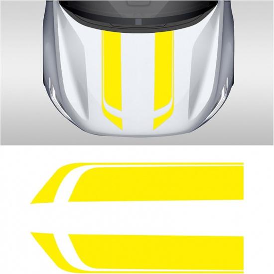 Car Hood Decal Sticker, Automotive Side Body Stripe Graphics Racing Bumper Sticker, Universal Vehicle Skirt Roof Bonnet Vinyl Decal Exterior