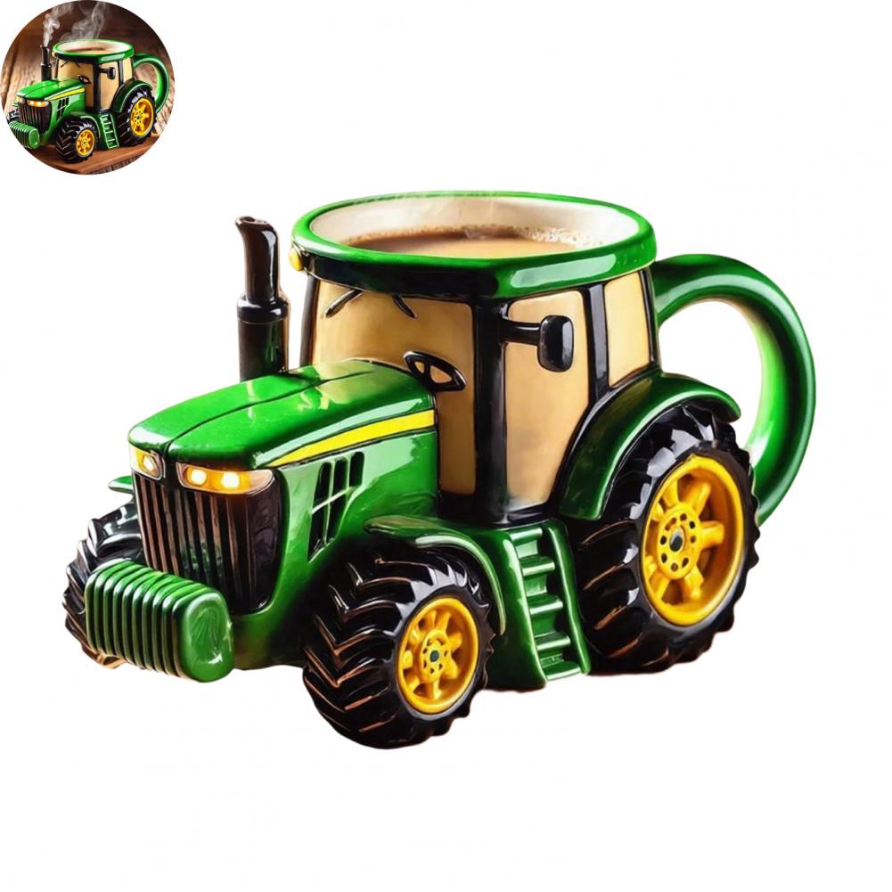 Truck Coffee Mug Truck Shaped Coffee Mug Handcrafted Tractor Coffee Mug 11 Ounces Semi-trailer Shaped Cup Vintage Farm for Truck