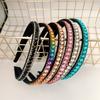 Simulated Crystal Luxury Headbands Hairbands Party Queen Sparkly BAROQUE Rhinestone Non-slip Thin Hair Hoops Head Wrap