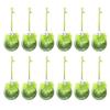 12Pcs/Box Christmas Ball Ornaments with Fuzzy Hair Shatterproof Xmas Tree Decoration Holiday Hanging Pendants
