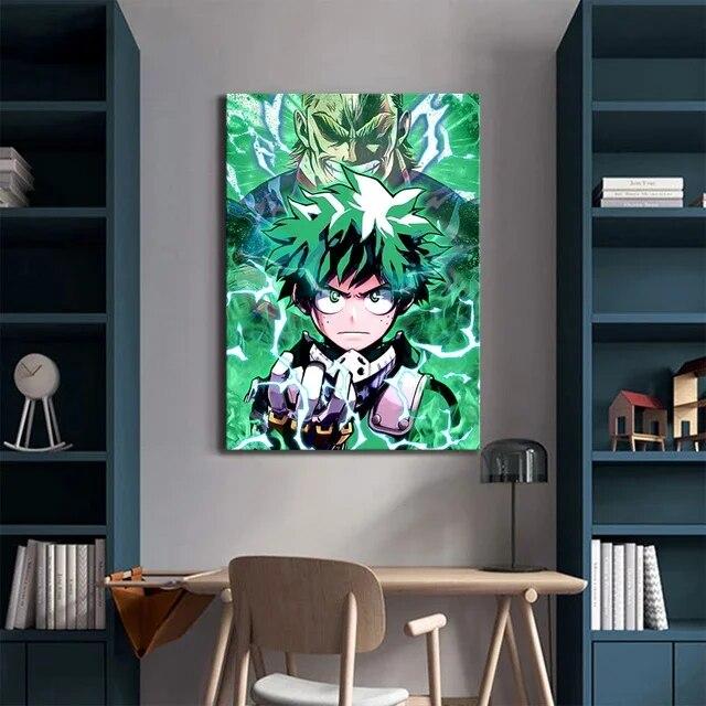 Японское аниме «Мой герой Академии», постер, комиксы, фотографии, настенные художественные картины, холст, картина для спальни, гостиной, украшения дома