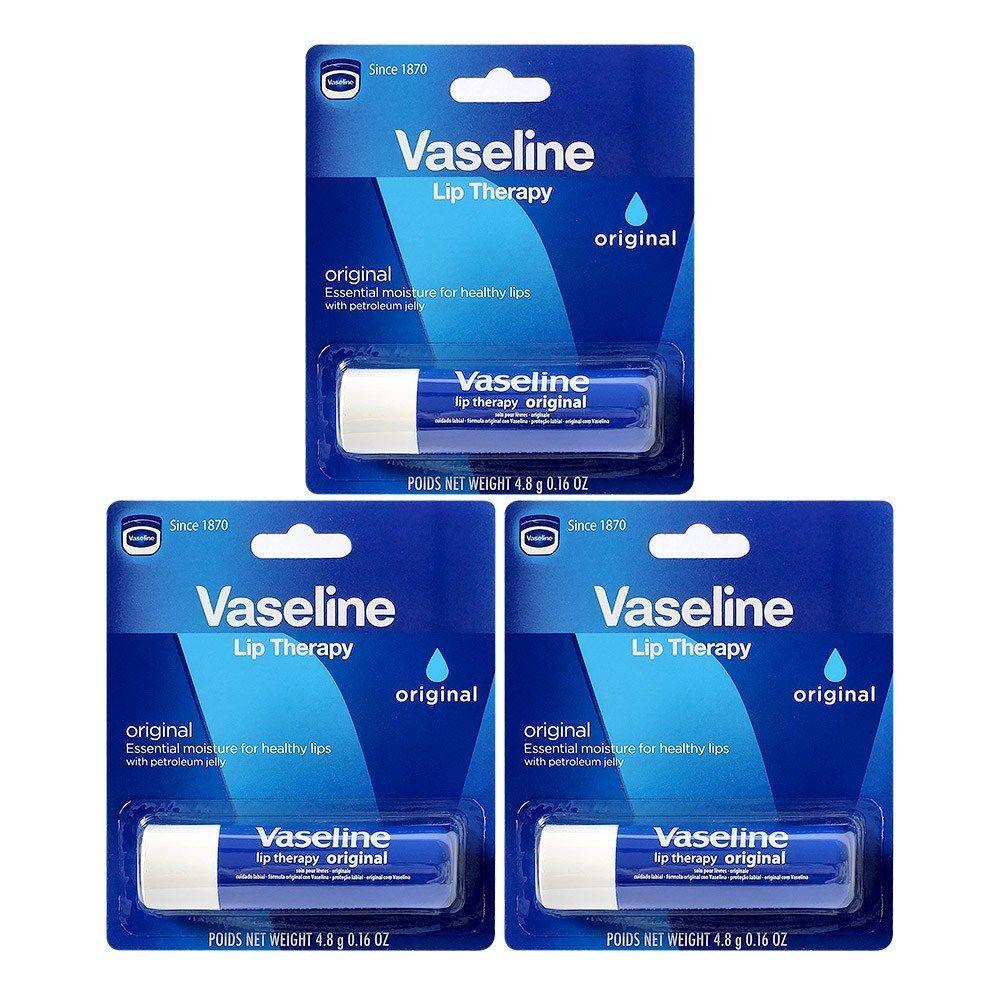 Vaseline MMVDZCBQ Lip Therapy Stick x 3 Set (Original)