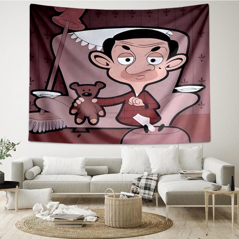 Mr. Bean's Adventure Tapestry Hanging for Bedroom,Livingroom, Playroom,Decor Art Room Wall Tapestry Holiday and Birthday Gifts