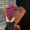 Luxury Magsafe Deer Cortex Phone Case For iPhone 16 15 14 13 12 11 Pro Max X XS XR Max Magnetic Bumper Cases Cover