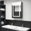 VidaXL LED Mirror Bathroom Cabinet Grey 50x13x70 Cm 326490