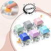 Stress Relief DIY Keycap Fidget Keychain Fidget Button Keyboard Keychain Toys Finger Keyboard