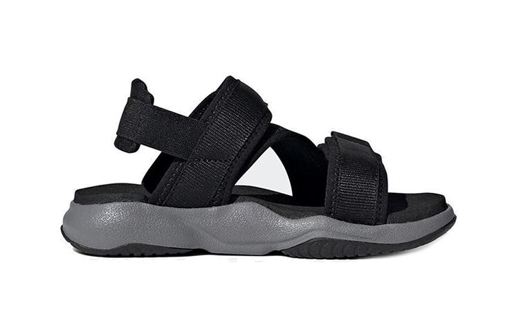 adidas Детские сандалии Terrex Sumra K с нескользящей подошвой и амортизацией, черные с красным, для детей, FV0831