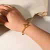 Youthway Минималистичный Браслет-Цепь из Нержавеющей Стали с Покрытием PVD 18K Золотом для Женщин Новая Мода Водонепроницаемые Украшения