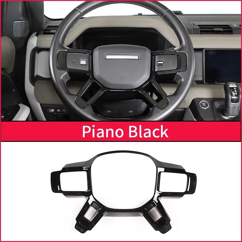 For Land Rover Defender 90 110 L663 2020-2024 ABS Carbon Steering Wheel Frame Cover Modification Decorative Trim Accessories NG4